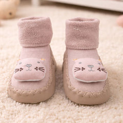 Pink Tiger- Baby Sock Shoes for Infants Babies - 6 to 18 Months