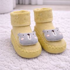 Grey Bear- Baby Sock Shoes for Infants Babies - 6 to 18 Months