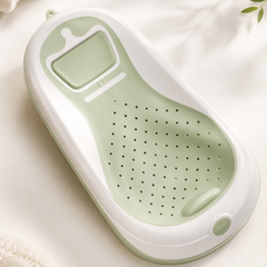Green Bathtub - Foldale on Stand With Silcone Cradle