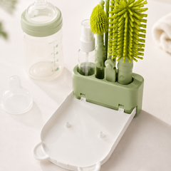 Silicone Portable Bottle Brush with Teat Brush Set with Case
