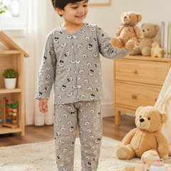 Tuxi Bear - 60s Count Premium 100% Cotton Poplin | Soft Unisex Set for Kids