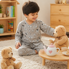 Tuxi Bear - 60s Count Premium 100% Cotton Poplin | Soft Unisex Set for Kids