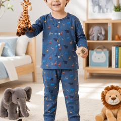 Blue Jungle - 60s Count Premium 100% Cotton Poplin | Soft Unisex Set for Kids