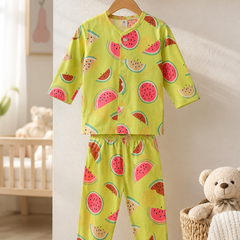 Watermelon - 60s Count Premium 100% Cotton Poplin | Soft Unisex Set for Kids