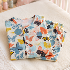 Colorful Butterflies - 60s Count Premium 100% Cotton Poplin | Soft Unisex Set for Kids
