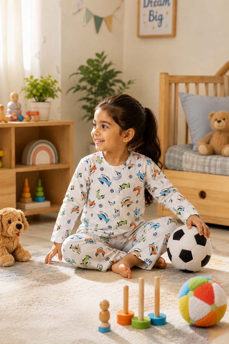 Go Fetch - 60s Count Premium 100% Cotton Poplin | Soft Unisex Set for Kids