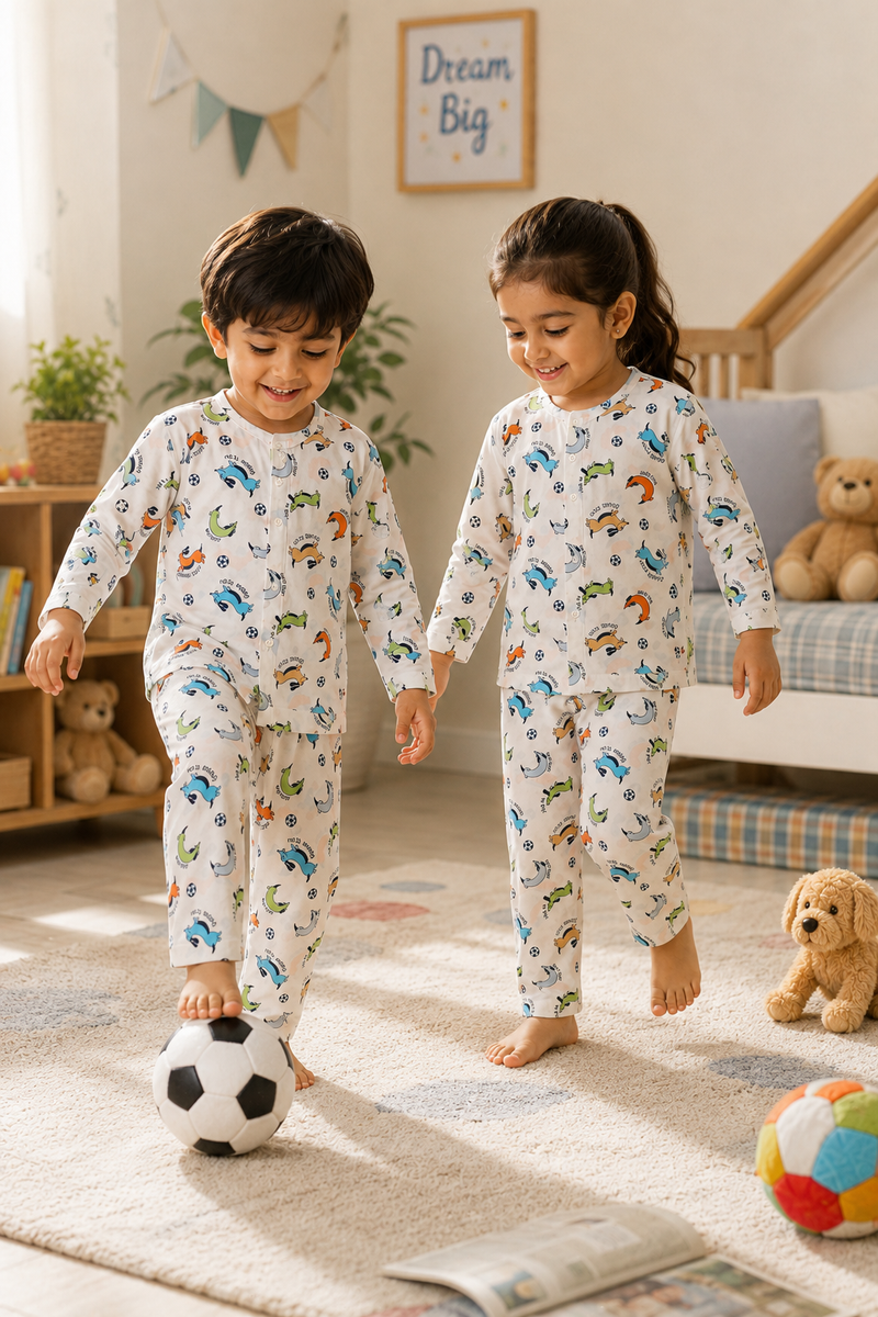 Go Fetch - 60s Count Premium 100% Cotton Poplin | Soft Unisex Set for Kids