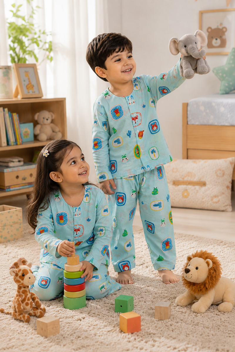 Picture This - 60s Count Premium 100% Cotton Poplin | Soft Unisex Set for Kids