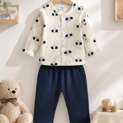 Puppito| Premium Crinkled Double Layered Soft Unisex Muslin Set for New Born to 6 Years