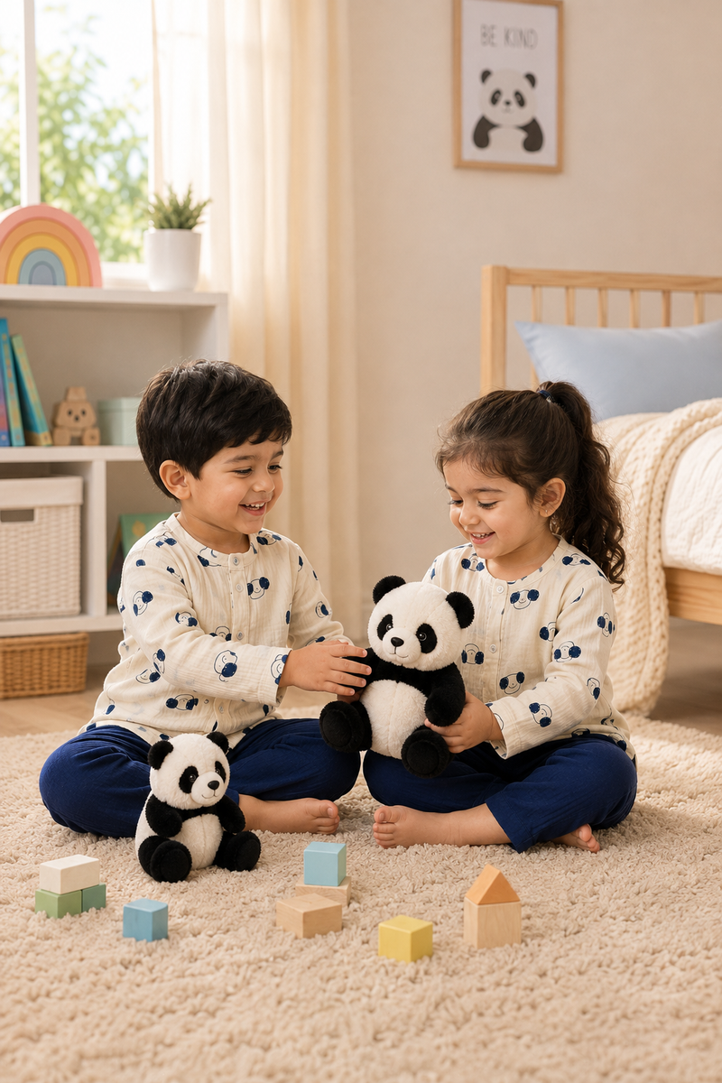 Puppito| Premium Crinkled Double Layered Soft Unisex Muslin Set for New Born to 6 Years