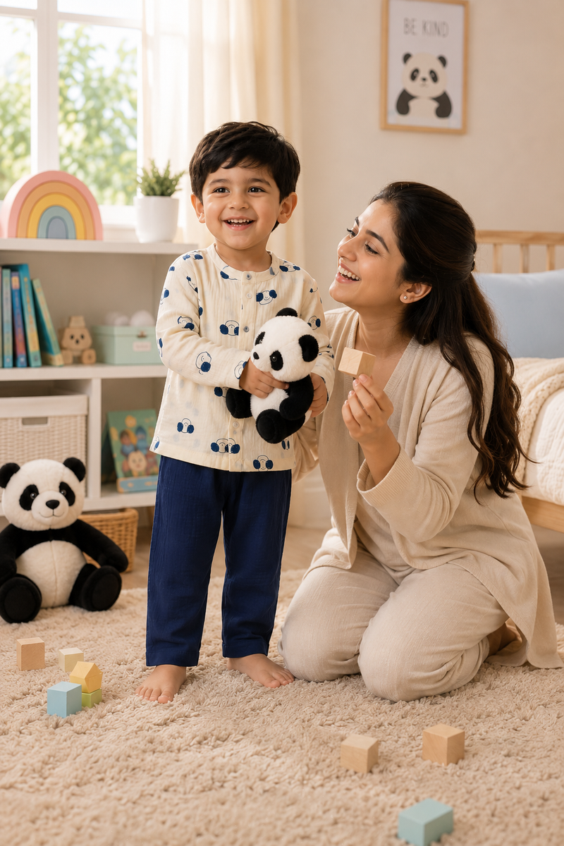 Puppito| Premium Crinkled Double Layered Soft Unisex Muslin Set for New Born to 6 Years