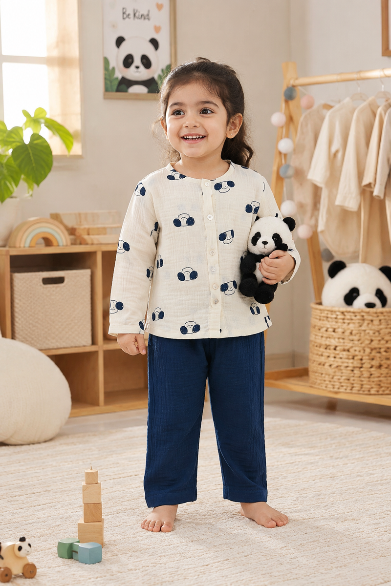 Puppito| Premium Crinkled Double Layered Soft Unisex Muslin Set for New Born to 6 Years