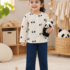 Puppito| Premium Crinkled Double Layered Soft Unisex Muslin Set for New Born to 6 Years