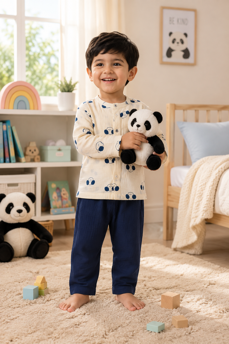Puppito| Premium Crinkled Double Layered Soft Unisex Muslin Set for New Born to 6 Years