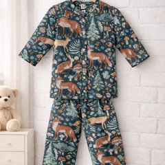 Forest - 100% Cotton Lightweight Cambric Soft Unisex Muslin Set for New Born to 6 Years
