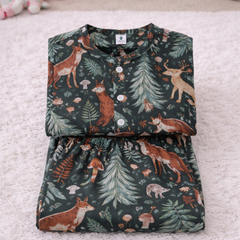 Forest - 100% Cotton Lightweight Cambric Soft Unisex Muslin Set for New Born to 6 Years