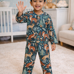 Forest - 100% Cotton Lightweight Cambric Soft Unisex Muslin Set for New Born to 6 Years