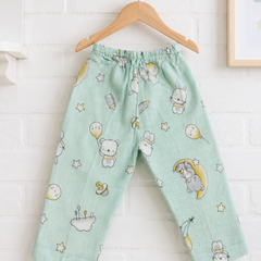 Unisex Pajama Pants | 120 GSM 100% Cotton Checkered Muslin Fabric - Design 1