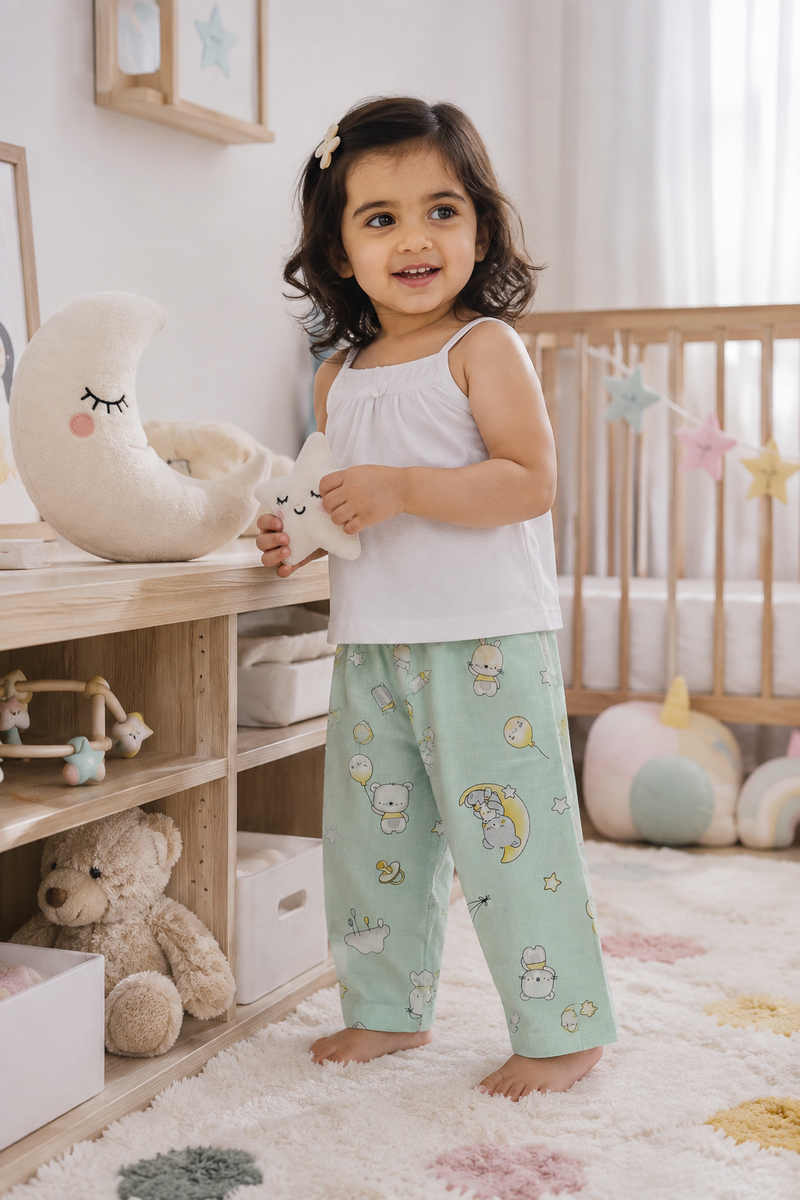 Unisex Pajama Pants | 120 GSM 100% Cotton Checkered Muslin Fabric - Design 1