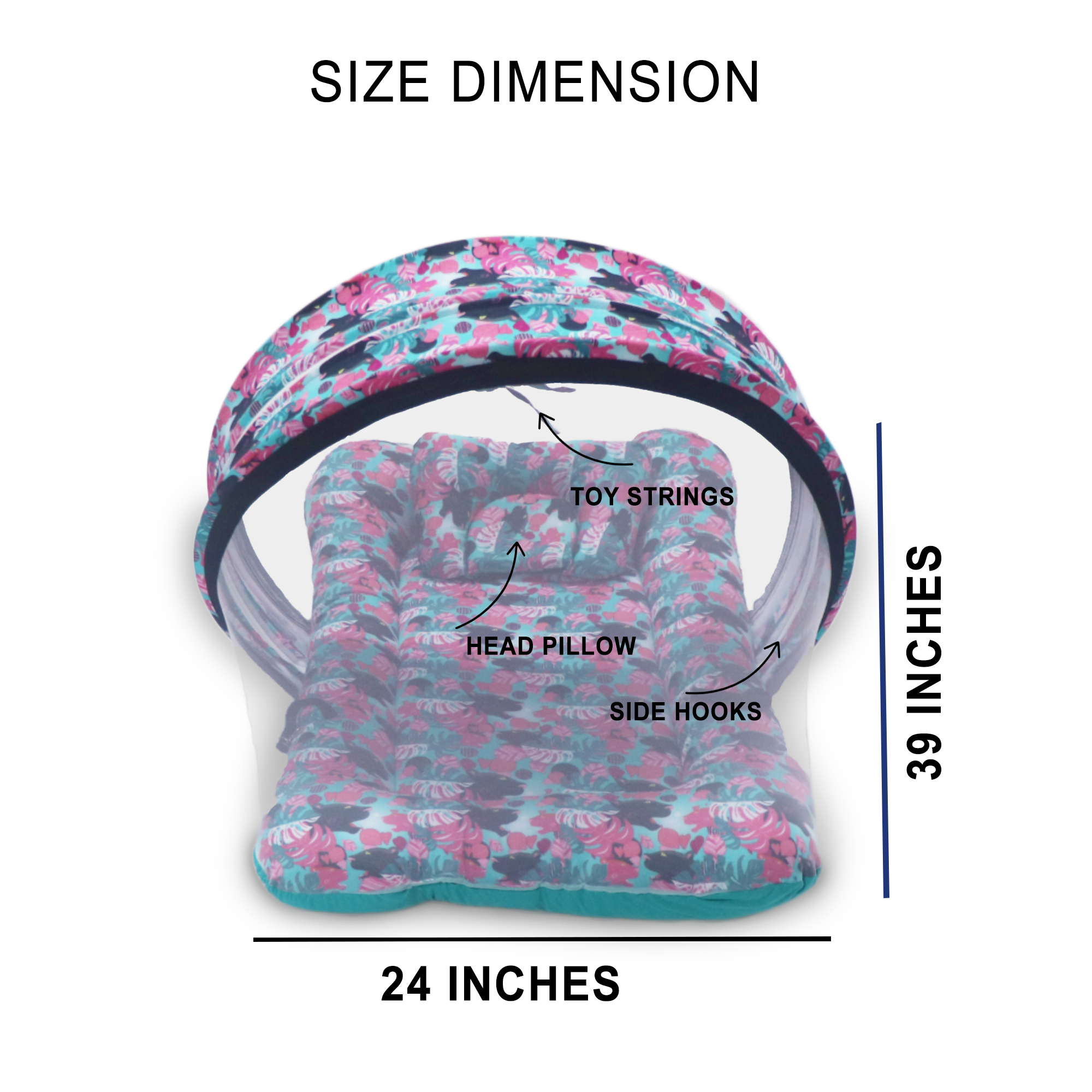 Panthera -  Kradyl Kroft Bassinet Style Mosquito Net Bedding for Infants