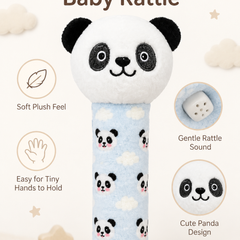 Panda - Soft Plush Rattle Toy for Kids | Premium High Quality