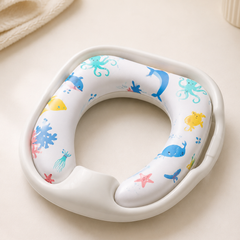Cushioned Potty Seat with Handles - Sea Friends