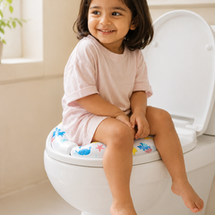 Cushioned Potty Seat with Handles - Sea Friends