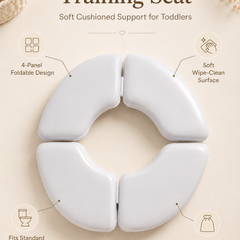 Compact Foldable Potty Chair - White