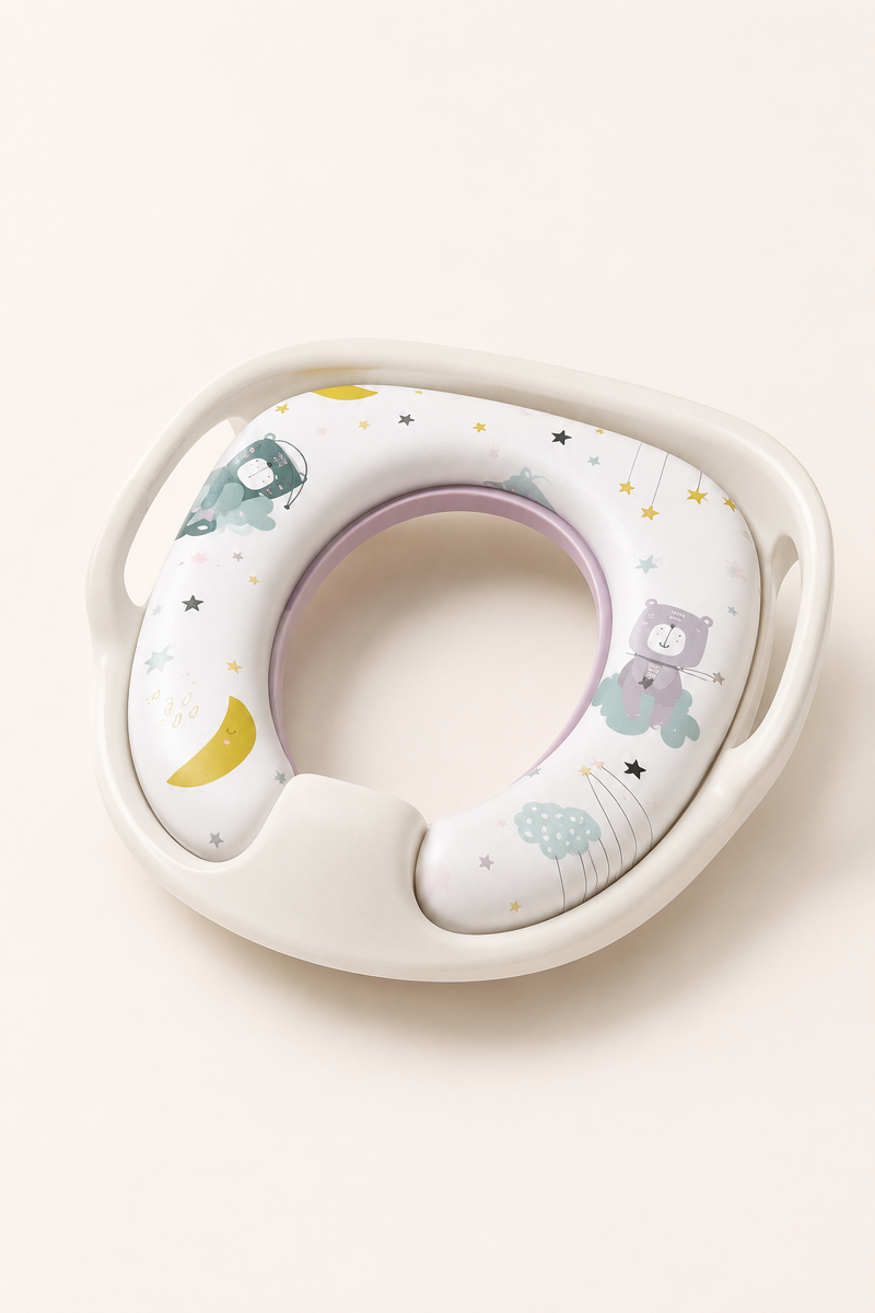 Cushioned Potty Seat with Handles - Gey Bear