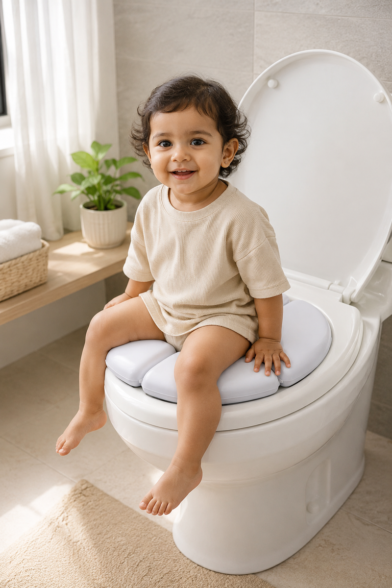 Compact Foldable Potty Chair - White