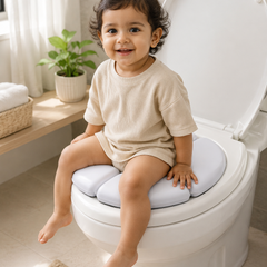Compact Foldable Potty Chair - White