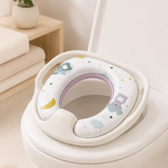 Cushioned Potty Seat with Handles - Gey Bear
