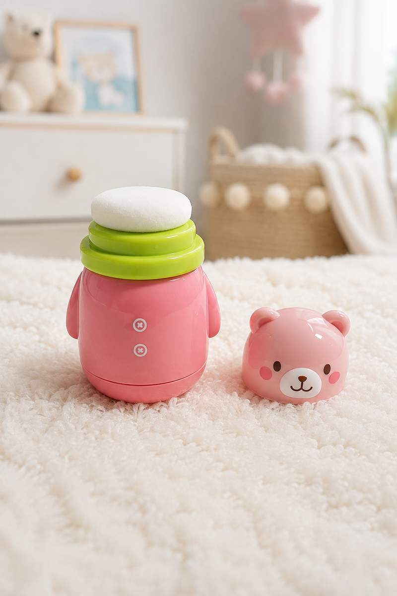 Baby Powder Puff | Baby Powder Puff With Box | Powder Puff With Box Holder Container | Powder Puff For Babies | Puff Powder Box - 5