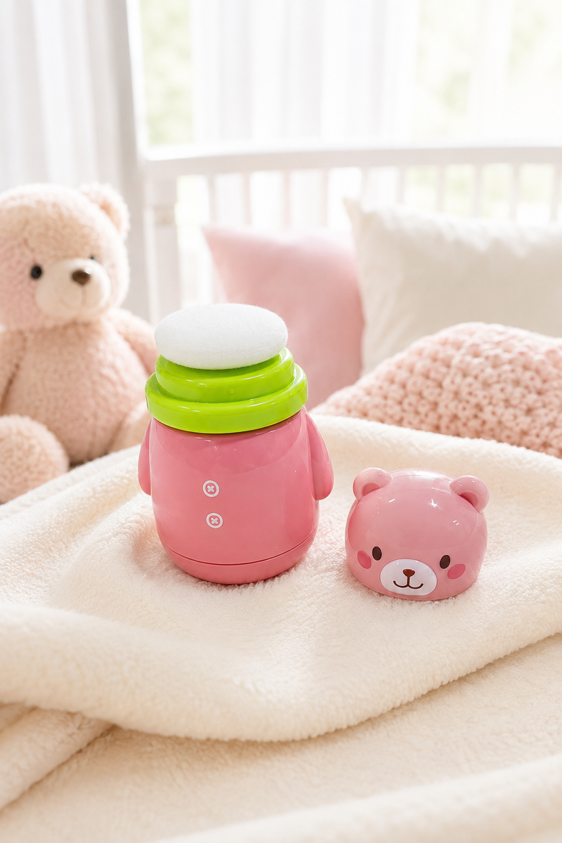 Baby Powder Puff | Baby Powder Puff With Box | Powder Puff With Box Holder Container | Powder Puff For Babies | Puff Powder Box - 5