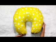 Yellow Star-Baby Feeding Pillow | Nursing Pillow | Breastfeeding Pillow