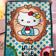 Kradyl Kroft Soft Plush Velvet 3D Printed Blanket - Catty