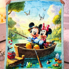 Kradyl Kroft Soft Plush Velvet 3D Printed Blanket- Mousey