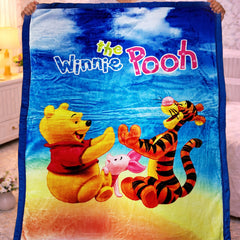 Kradyl Kroft Soft Plush Velvet 3D Printed Blanket - Yellow Bear