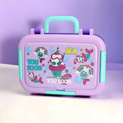 Sea You Compartment 750 ML Stainless Steel Lunch Box for School Leak Proof Bento Tiffin Box with Handle, SUS304 Steel Lunch Box