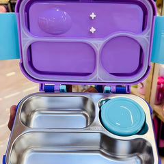 Sea You Compartment 750 ML Stainless Steel Lunch Box for School Leak Proof Bento Tiffin Box with Handle, SUS304 Steel Lunch Box