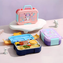 Sea You Compartment 750 ML Stainless Steel Lunch Box for School Leak Proof Bento Tiffin Box with Handle, SUS304 Steel Lunch Box