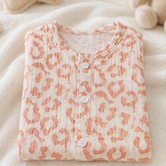 1 Pc Short Sleeve Premium Crinkled Muslin Jhabla Vest - Pugmark