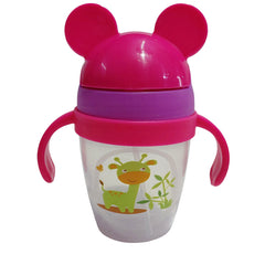 Kradyl Kroft BPA Free Straw Sipper Cup with Twin Handle and snap close Lid