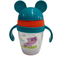 Kradyl Kroft BPA Free Straw Sipper Cup with Twin Handle and snap close Lid