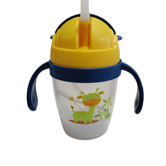 Kradyl Kroft BPA Free Straw Sipper Cup with Twin Handle and snap close Lid