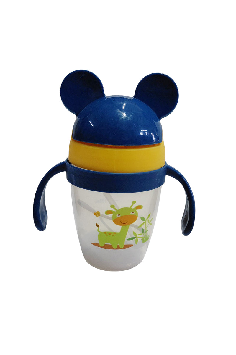 Kradyl Kroft BPA Free Straw Sipper Cup with Twin Handle and snap close Lid