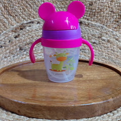 Kradyl Kroft BPA Free Straw Sipper Cup with Twin Handle and snap close Lid