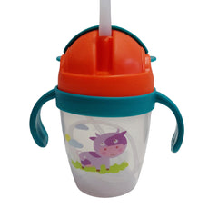 Kradyl Kroft BPA Free Straw Sipper Cup with Twin Handle and snap close Lid