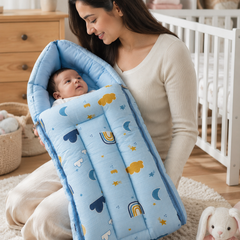 Blue Sky Muslin Baby Sleeping Bag N Carrier