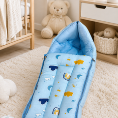 Blue Sky Muslin Baby Sleeping Bag N Carrier
